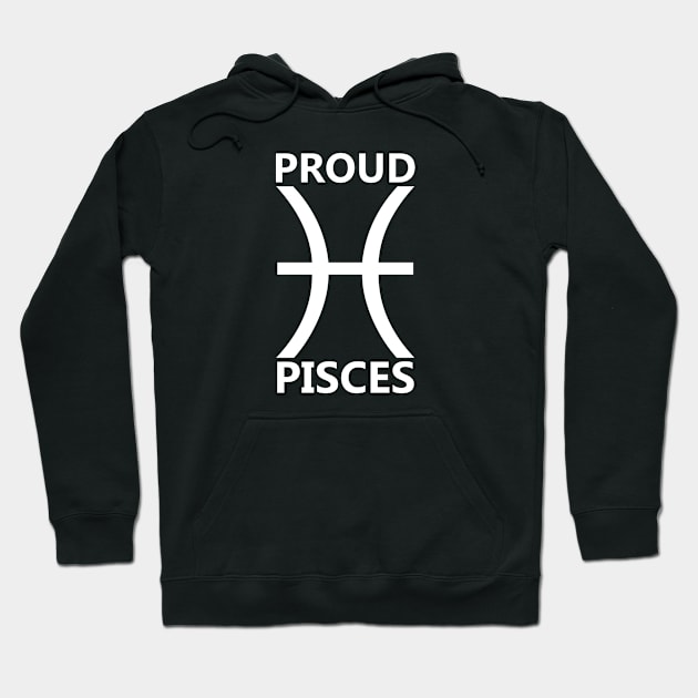 Proud Pisces White Hoodie by Ven0mBlast